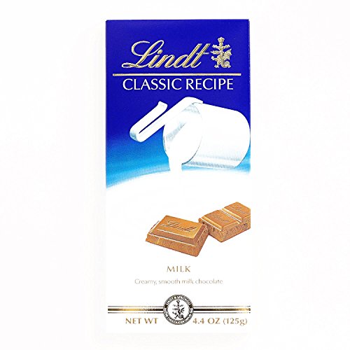 Lindt Classic Recipe Milk Chocolate Bar 4.4 Oz Each 2 Items Per
