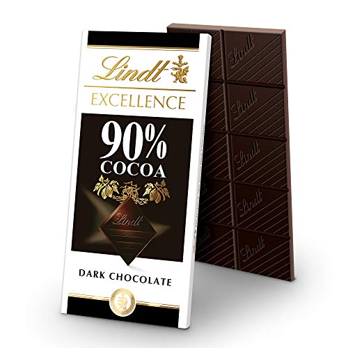 Lindt Excellence Bar, 90% Cocoa Supreme Dark Chocolate, Gluten F