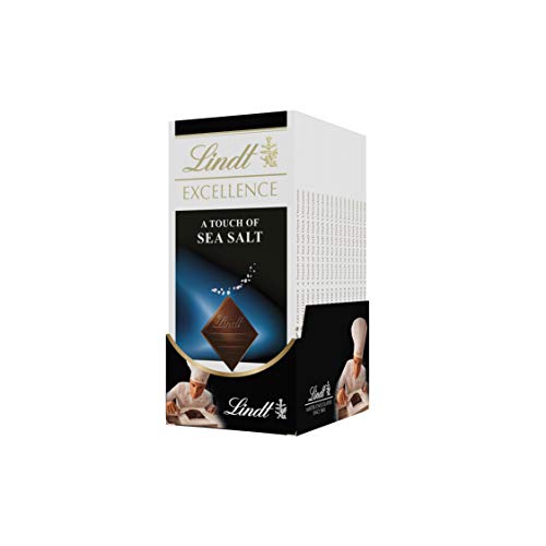 Lindt Excellence Bar, A Touch Of Sea Salt Dark Chocolate, Great