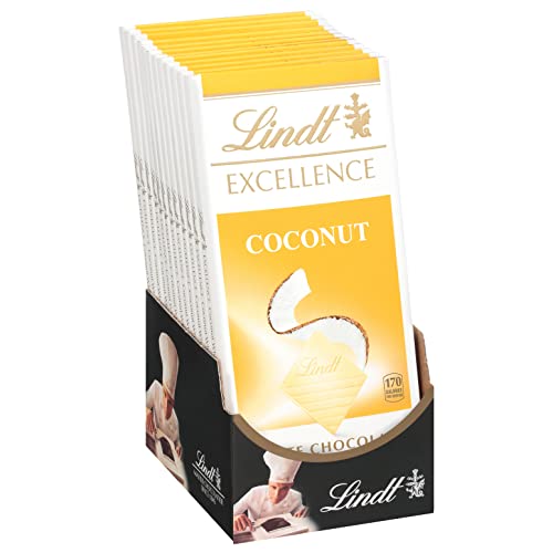 Lindt EXCELLENCE Coconut White Chocolate Bar, White Chocolate Ca...