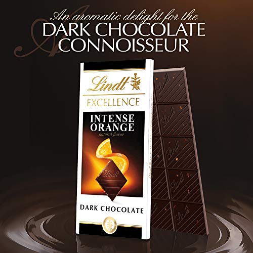 Lindt Excellence Orange Dark Chocolate Bar, 3.5 Oz, 12 Pack
