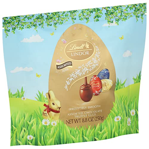 Lindt LINDOR Assorted Chocolate Truffle Eggs, Assorted Chocolate...