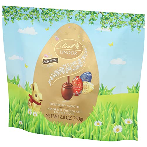 Lindt LINDOR Assorted Chocolate Truffle Eggs, Assorted Chocolate...