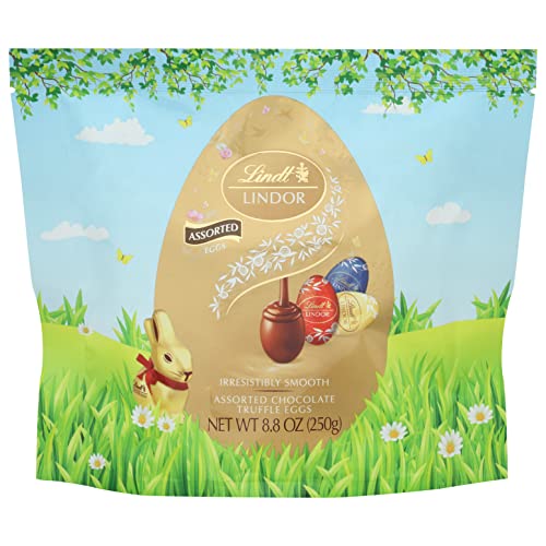 Lindt LINDOR Assorted Chocolate Truffle Eggs, Assorted Chocolate...
