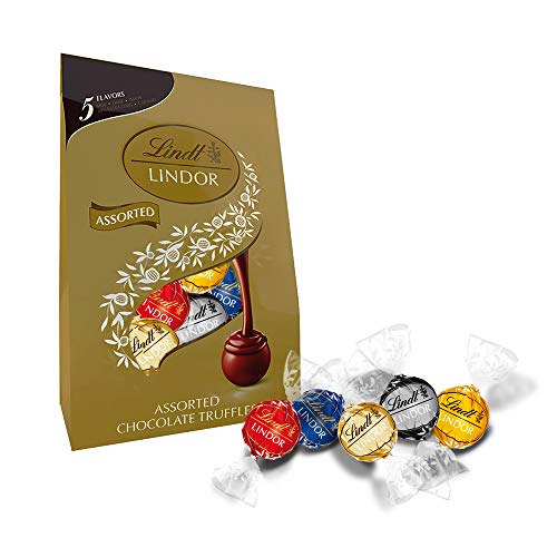 Lindt Lindor Assorted Chocolate Truffles, Kosher, 15.2 Ounce Bag