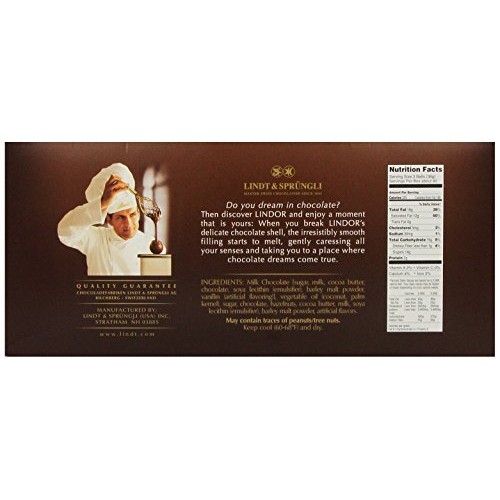 Lindt Lindor Hazelnut Milk Chocolate Truffles, Kosher, 120 Count