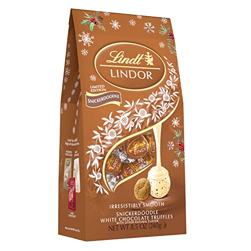 Lindt LINDOR Holiday Snickerdoodle White Chocolate Truffles,8.5 ...