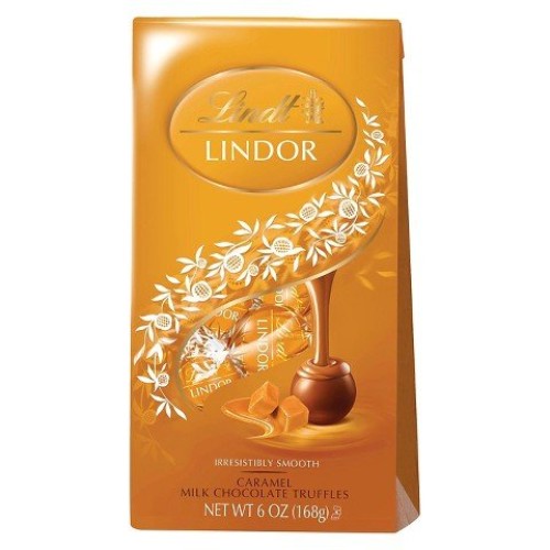 Lindt Lindor Irresistibly Smooth Caramel Milk Chocolate Truffles