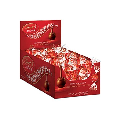 Lindt Lindor Milk Chocolate Truffles, 25.4 Oz, 60 Count