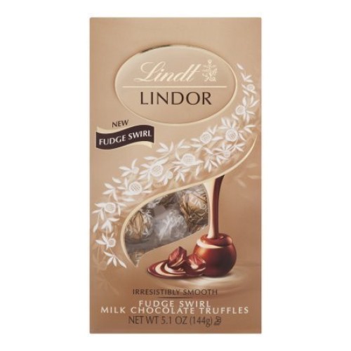 Lindt Lindor Milk Chocolate Truffles Fudge Swirl, 5.1 Oz