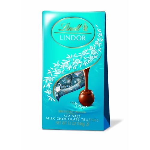 Lindt Lindor Sea Salt Milk Chocolate Truffles, 5.1 Ounce