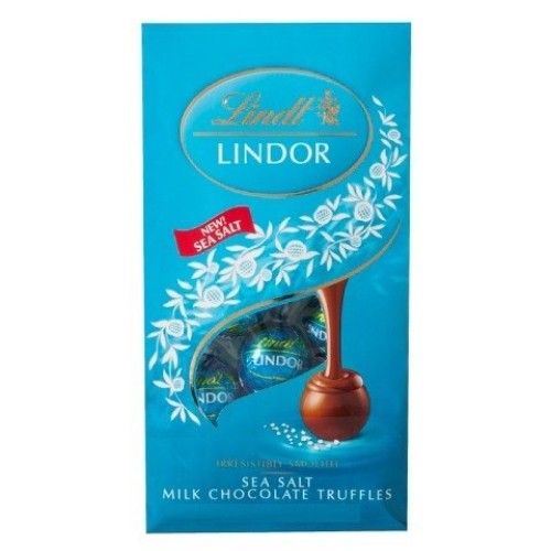 Lindt Lindor Sea Salt Milk Chocolate Truffles 6Oz Package