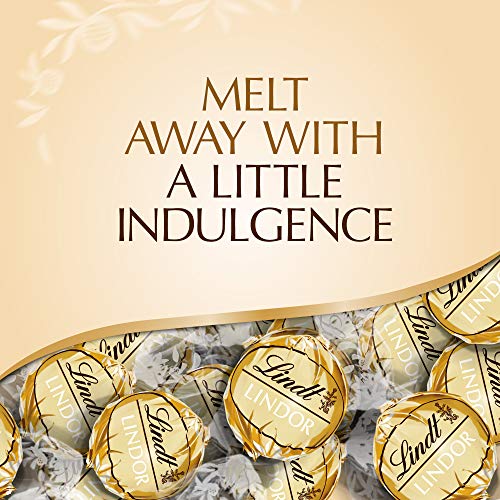 Lindt LINDOR White Chocolate Truffles, 5.1 oz. Bag, Pack of 1