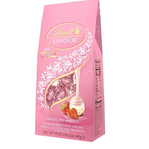 Lindt, White Chocolate Strawberries And Cream Lindor Truffles 4