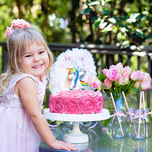 Dabbing Unicorn Birthday Cake Topper Funny Cute Gifts For Kids B