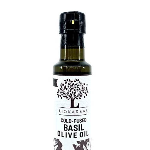 Basil Extra Virgin Olive Oil - Greek Cold Fused Basil Evoo - Org