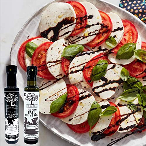 Basil Extra Virgin Olive Oil - Greek Cold Fused Basil Evoo - Org