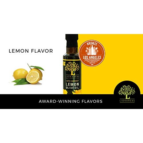 Lemon Olive Oil - Greek Extra Virgin Olive Oil Cold Pressed W/ L