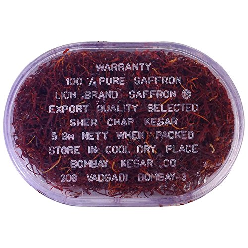 Lion Brand 100% Pure Organic Saffron - 5 Gm