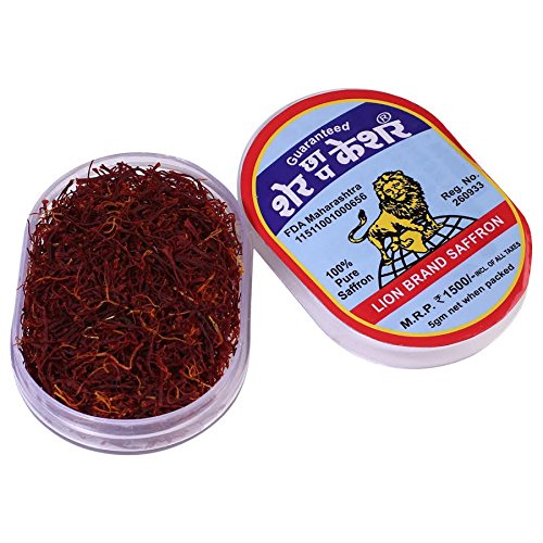 Lion Brand 100% Pure Organic Saffron - 5 Gm