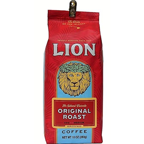 Hawaii Lion Coffee Original Roast Ground Medium Roast 10 Oz. An