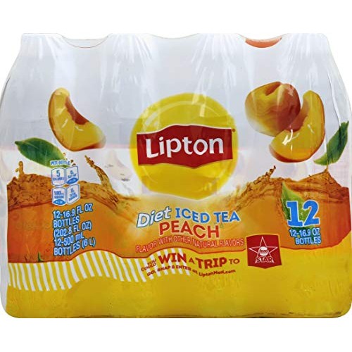 Lipton Diet Iced Tea, Peach, 16.9 Fl Oz, 12 Pk