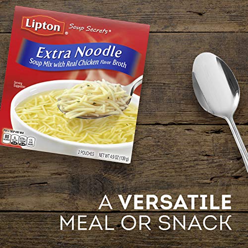 Lipton Instant Soup Mix, Noodle, 4.5 Oz Pack Of 12