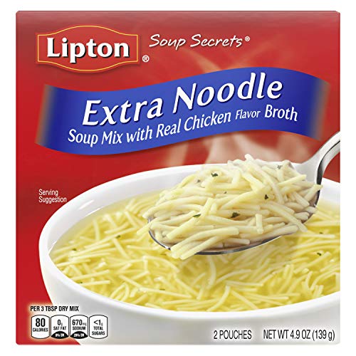Lipton Instant Soup Mix, Noodle, 4.5 Oz Pack Of 12