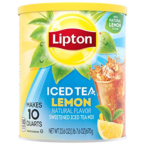 Lipton 10 Quart Sweet Black Iced Tea Lemon Mix