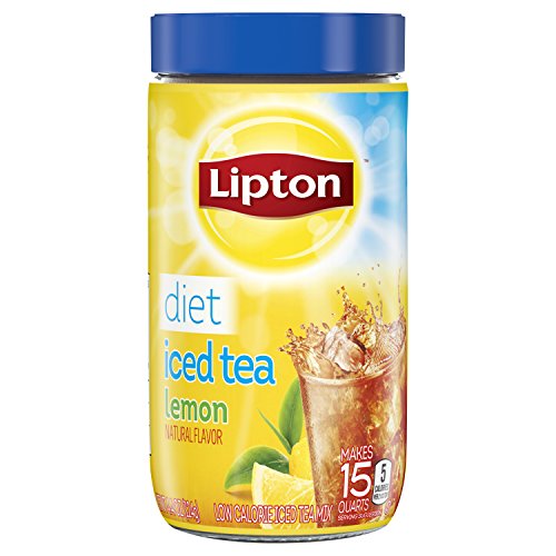 Lipton Black Iced Tea Mix Diet Lemon 15 Qt - Pack Of 2