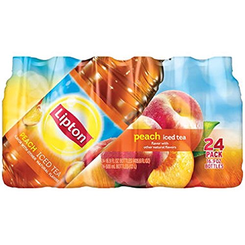 Lipton Peach Iced Tea, 16.9 Oz Bottles 24 Pack