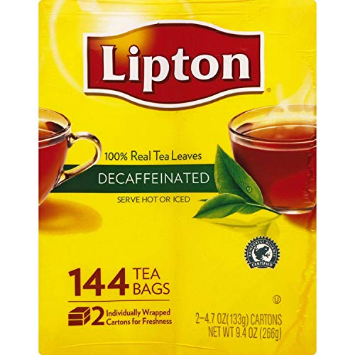 Lipton Tea Bags, Decaffeinated, 144 Ct. 2 Pack