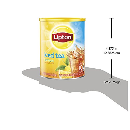 Lipton Black Iced Tea Mix, Lemon, 23.6 Ounce, Pack Of 6