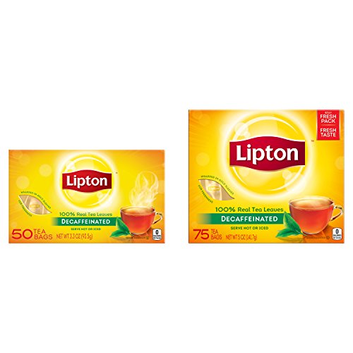 Lipton Black Tea Bags, Decaffeinated, 50 Ct