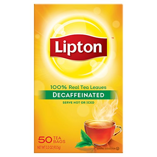 Lipton Black Tea Bags, Decaffeinated, 50 Ct