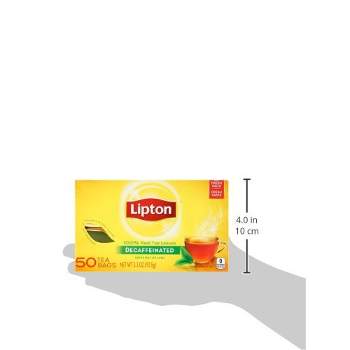 Lipton Black Tea Bags, Decaffeinated, 50 Ct