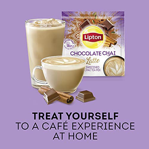 Lipton Chocolate Chai with Organic Spices Add Dairy NonDairy Mil...
