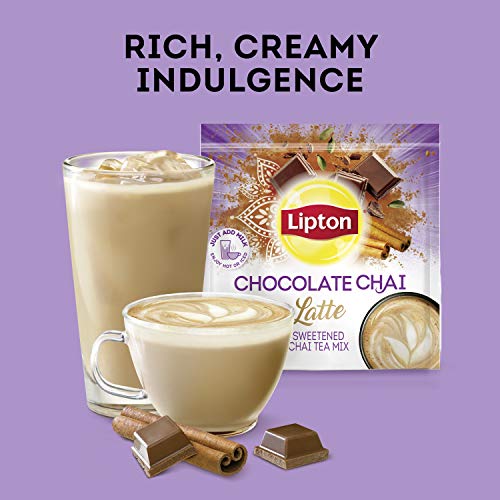 Lipton Chocolate Chai with Organic Spices Add Dairy NonDairy Mil...