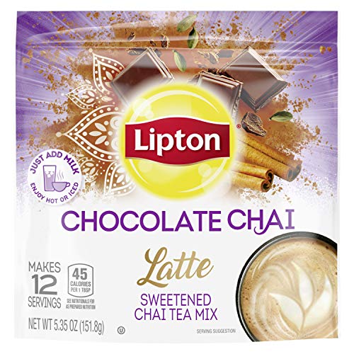 Lipton Chocolate Chai with Organic Spices Add Dairy & NonDairy M...