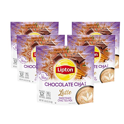 Lipton Chocolate Chai with Organic Spices Add Dairy NonDairy Mil...