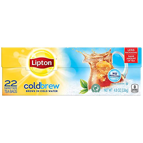 Lipton, Cold Brew Family Size Iced Tea Bags Pack Of 4
