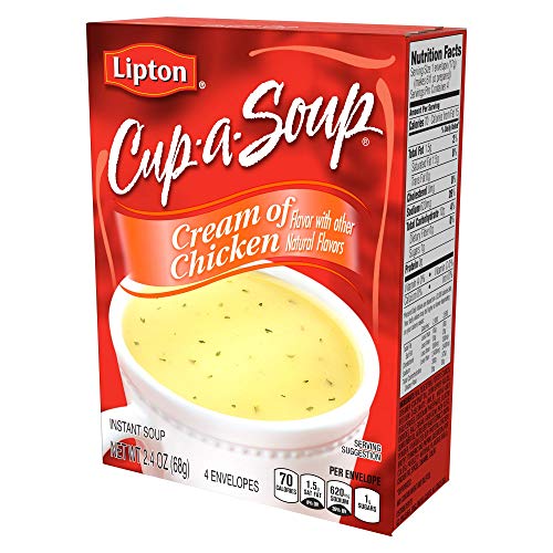 Lipton Cup-a-Soup Instant Soup For a Warm Cup of Soup Cream of C...