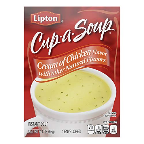 Lipton Cup-a-Soup Instant Soup For a Warm Cup of Soup Cream of C...