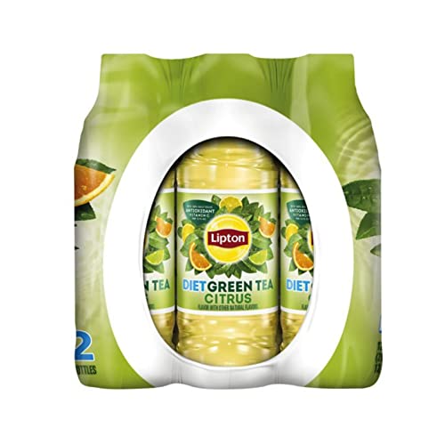 Lipton Diet Citrus Iced Green Tea Plastic Bottle 16.9 fl oz 24 Pack
