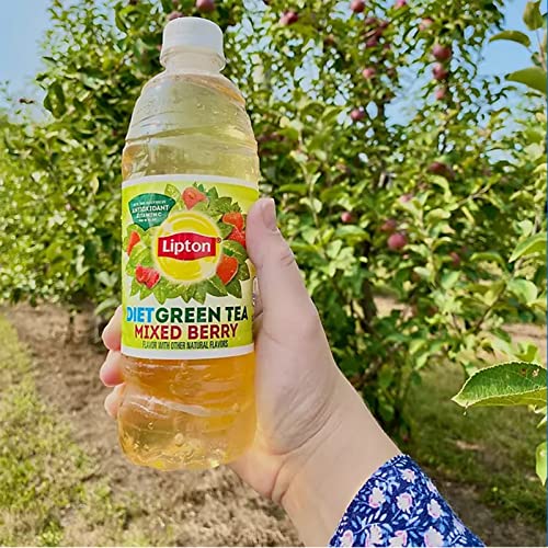 Lipton Diet Mixed Berry Iced Green Tea Plastic Bottle 16.9 fl oz...