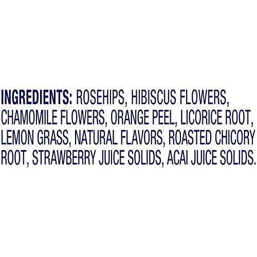 Lipton Family Herbal Iced Tea Bags, Strawberry Watermelon, 16 Count