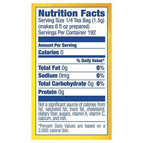 Lipton Family-Sized Black Iced Tea Bags, Decaffeinated, Unsweete