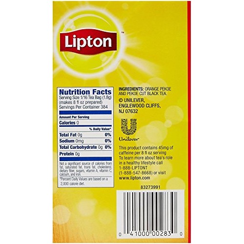 Lipton Gallon Size Tea Bags Iced Tea Brew 1 oz 24