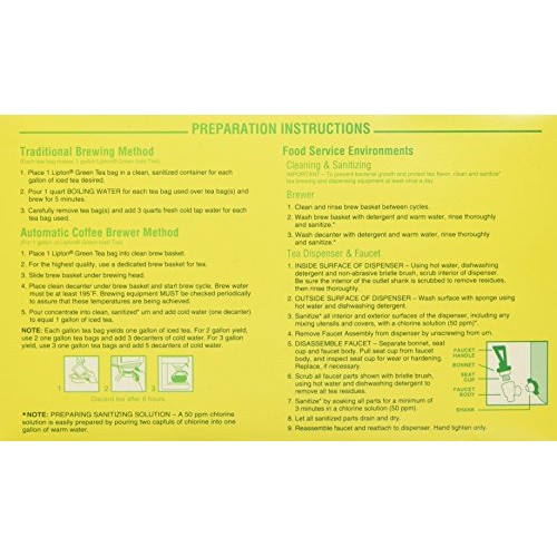 Lipton Green Iced Tea Bags Unsweetened Made with Tea Leaves Sour...