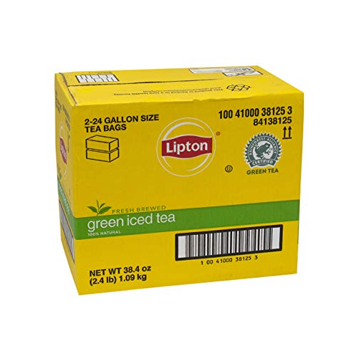 Lipton Green Iced Tea Bags Unsweetened Made with Tea Leaves Sour...